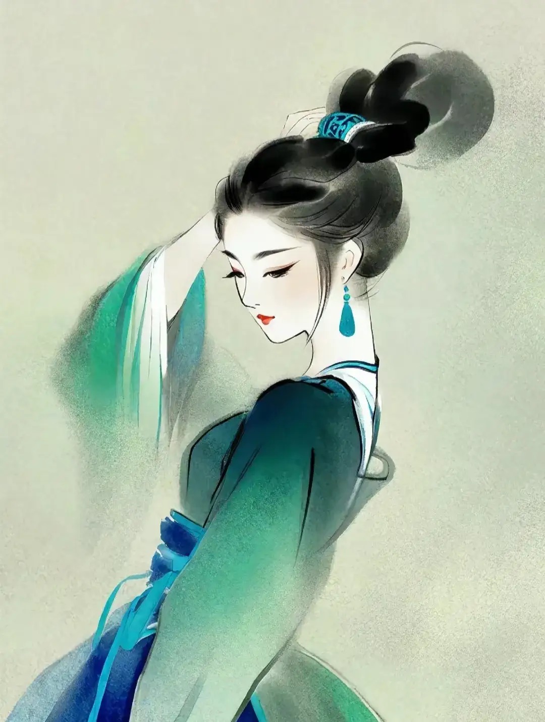 水墨人物风格壁纸